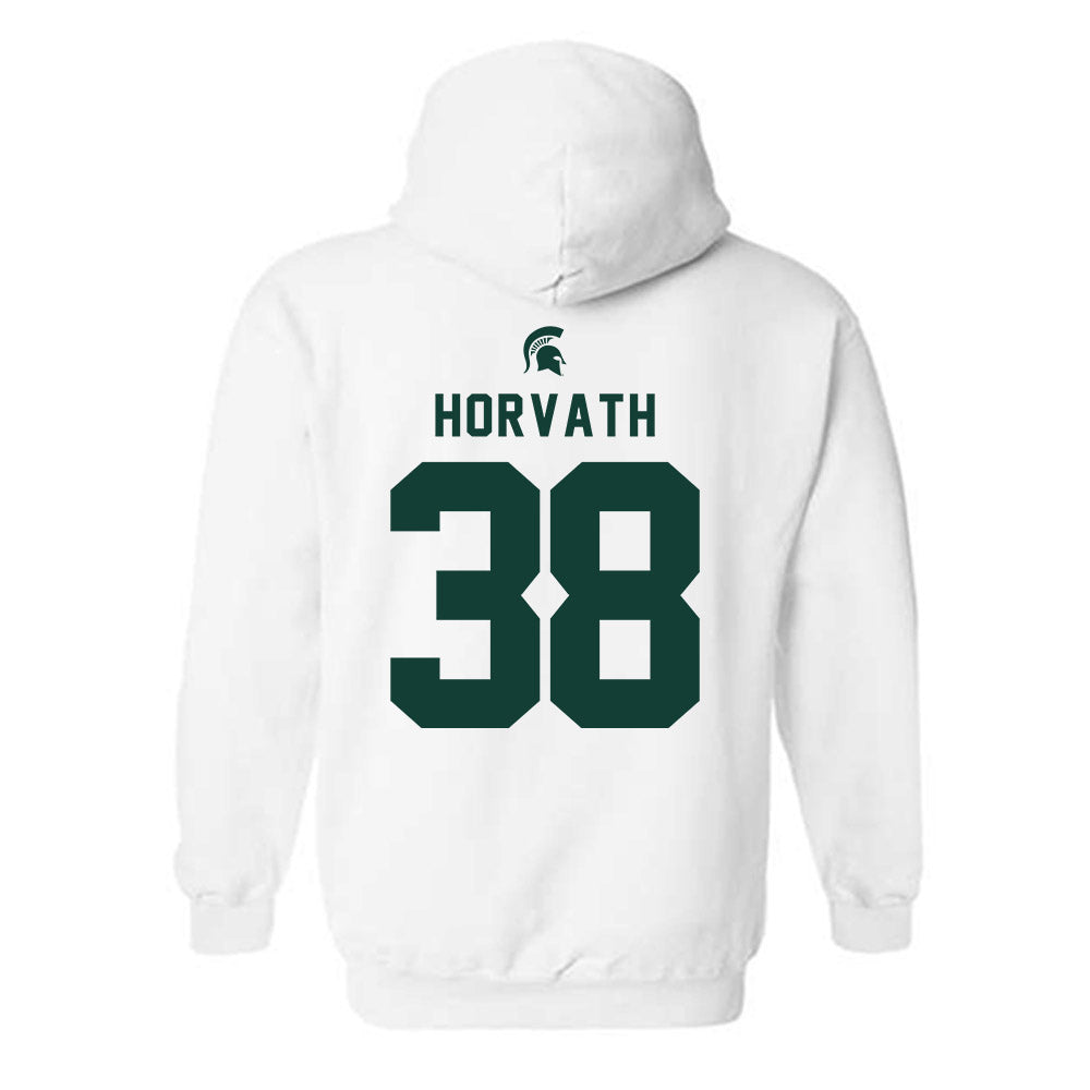 Michigan State - NCAA Baseball : Tyler Horvath - Classic Shersey Hooded Sweatshirt-1