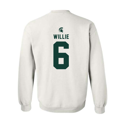 Michigan State - NCAA Football : Ade Willie - Classic Shersey Crewneck Sweatshirt-1