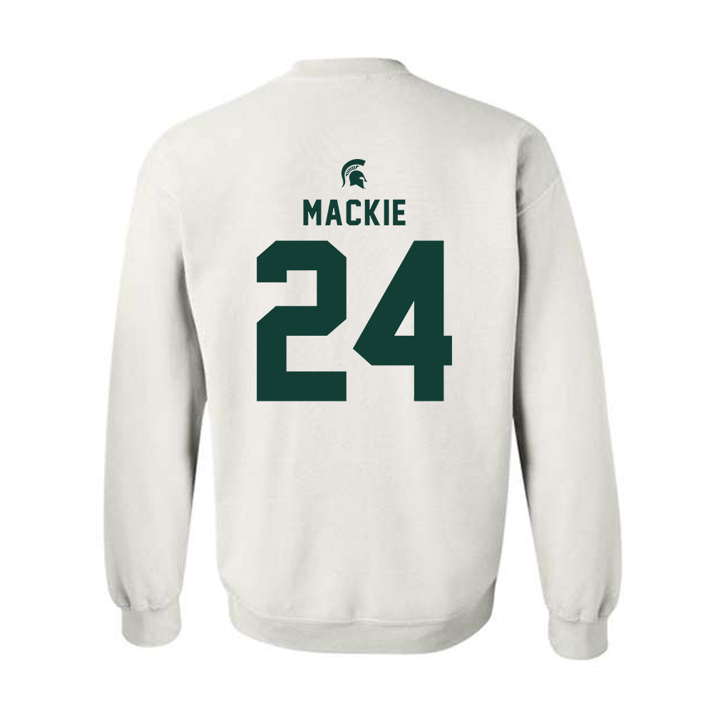 Michigan State - NCAA Men's Ice Hockey : Nathan Mackie - Classic Shersey Crewneck Sweatshirt-1