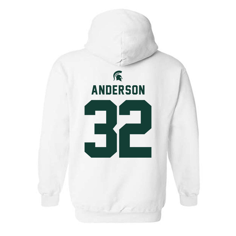 Michigan State - NCAA Men's Soccer : David Anderson - Classic Shersey Hooded Sweatshirt-1