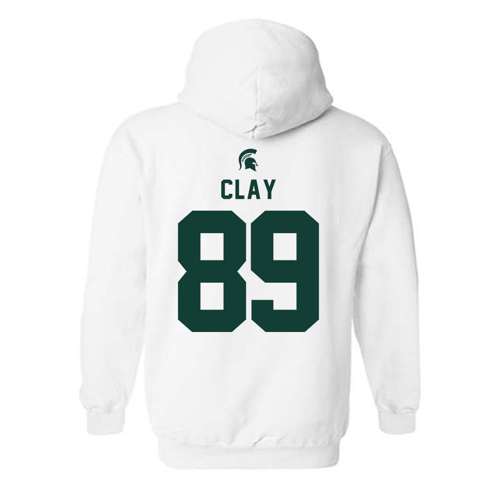 Michigan State - NCAA Football : Austin Clay - Classic Shersey Hooded Sweatshirt-1