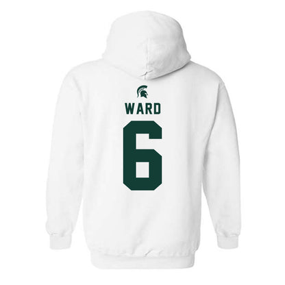 Michigan State - NCAA Men's Ice Hockey : Cole Ward - Classic Shersey Hooded Sweatshirt-1