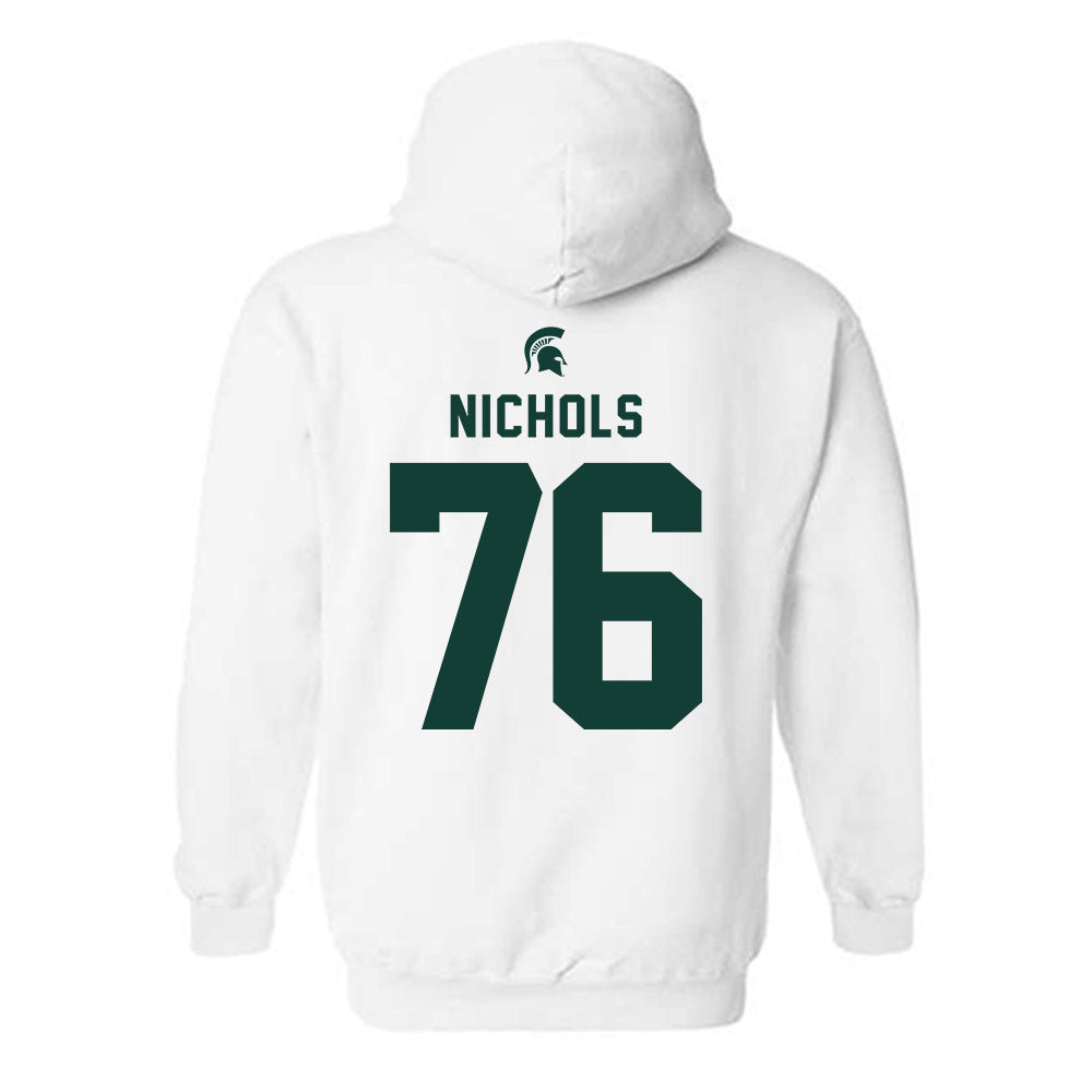 Michigan State - NCAA Football : Drew Nichols - Classic Shersey Hooded Sweatshirt-1
