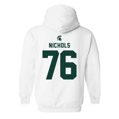 Michigan State - NCAA Football : Drew Nichols - Classic Shersey Hooded Sweatshirt-1