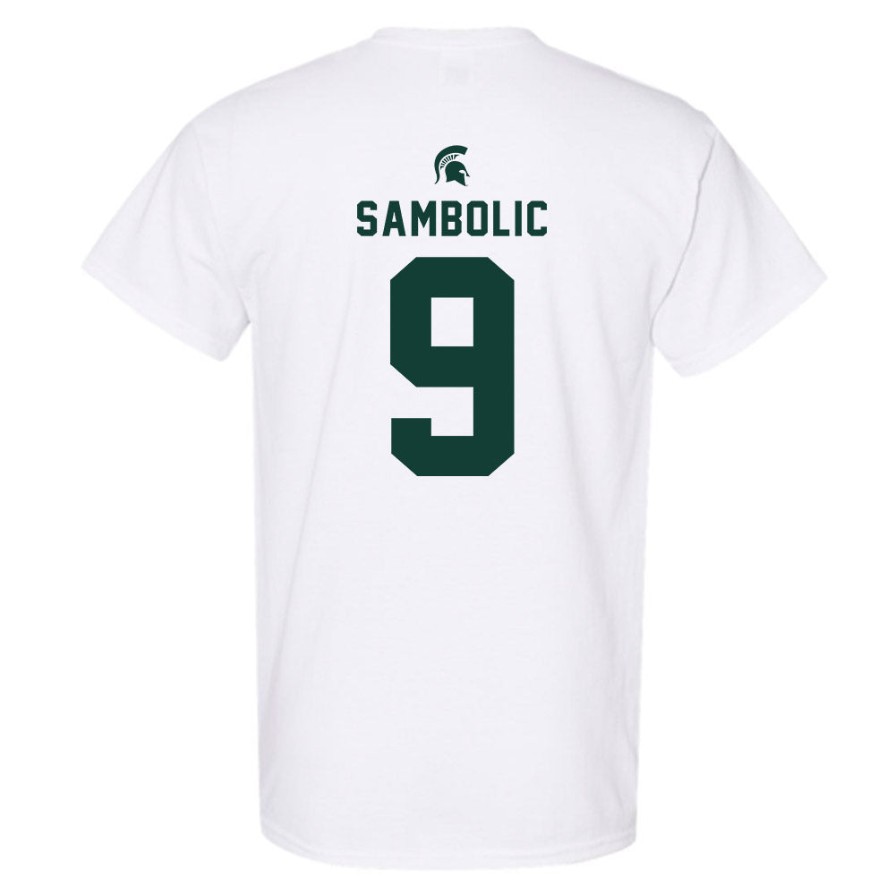 Michigan State - NCAA Women's Basketball : Sara Sambolic - Classic Shersey T-Shirt-1