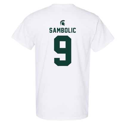 Michigan State - NCAA Women's Basketball : Sara Sambolic - Classic Shersey T-Shirt-1