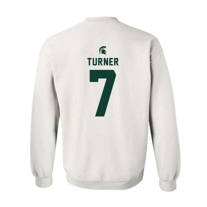 Michigan State - NCAA Football : Jordan Turner - Classic Shersey Crewneck Sweatshirt-1