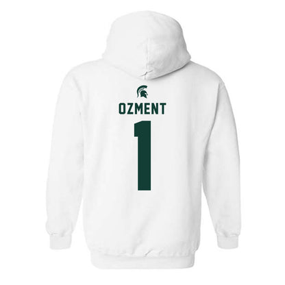 Michigan State - NCAA Women's Basketball : Tory Ozment - Classic Shersey Hooded Sweatshirt-1