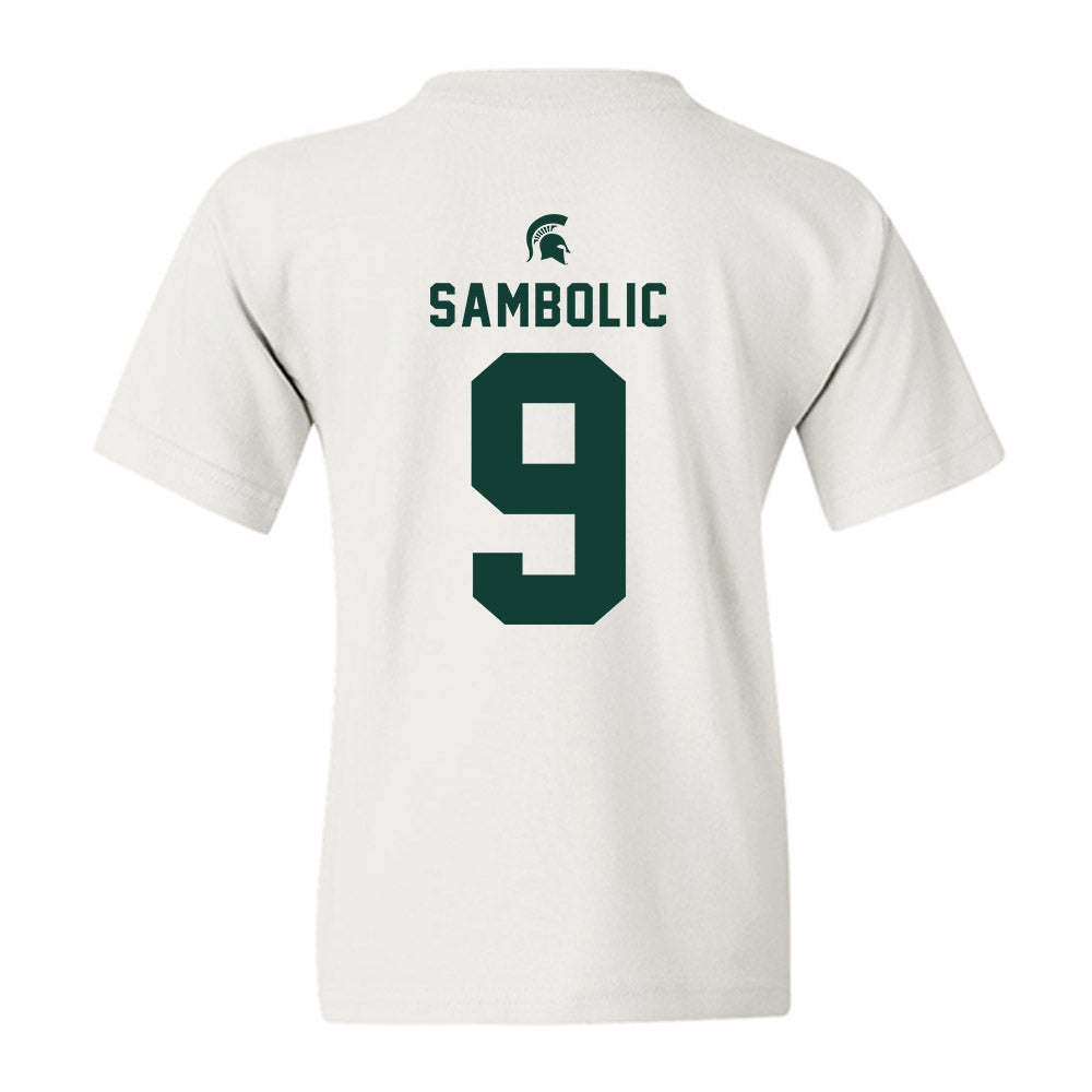 Michigan State - NCAA Women's Basketball : Sara Sambolic - Classic Shersey Youth T-Shirt-1