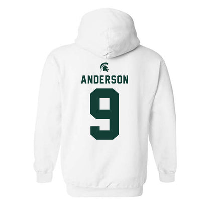 Michigan State - NCAA Baseball : Jacob Anderson - Classic Shersey Hooded Sweatshirt-1