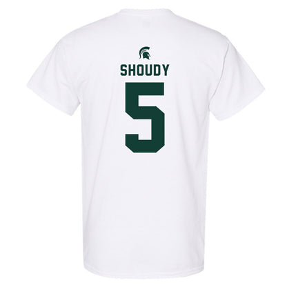 Michigan State - NCAA Men's Ice Hockey : Travis Shoudy - Classic Shersey T-Shirt-1