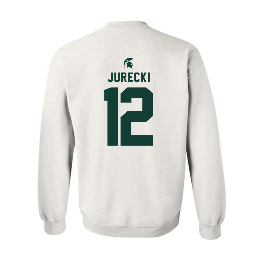 Michigan State - NCAA Men's Ice Hockey : Griffin Jurecki - Classic Shersey Crewneck Sweatshirt-1