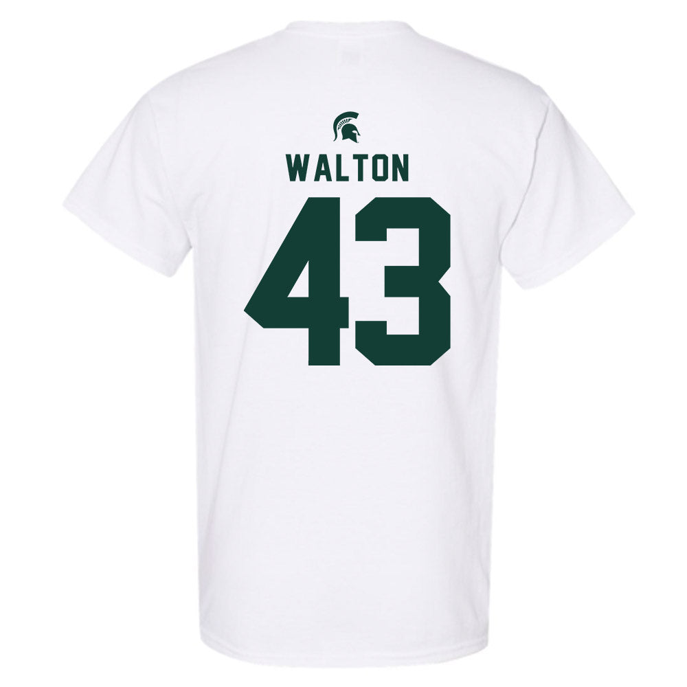 Michigan State - NCAA Men's Basketball : Colin Walton - Classic Shersey T-Shirt-1
