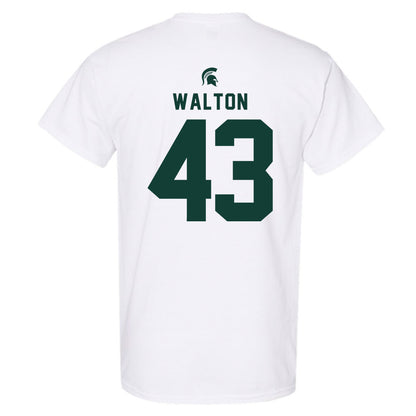 Michigan State - NCAA Men's Basketball : Colin Walton - Classic Shersey T-Shirt-1