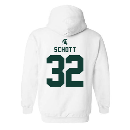 Michigan State - NCAA Football : James Schott - Classic Shersey Hooded Sweatshirt-1