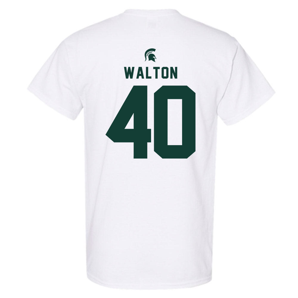 Michigan State - NCAA Men's Basketball : Brennan Walton - Classic Shersey T-Shirt-1