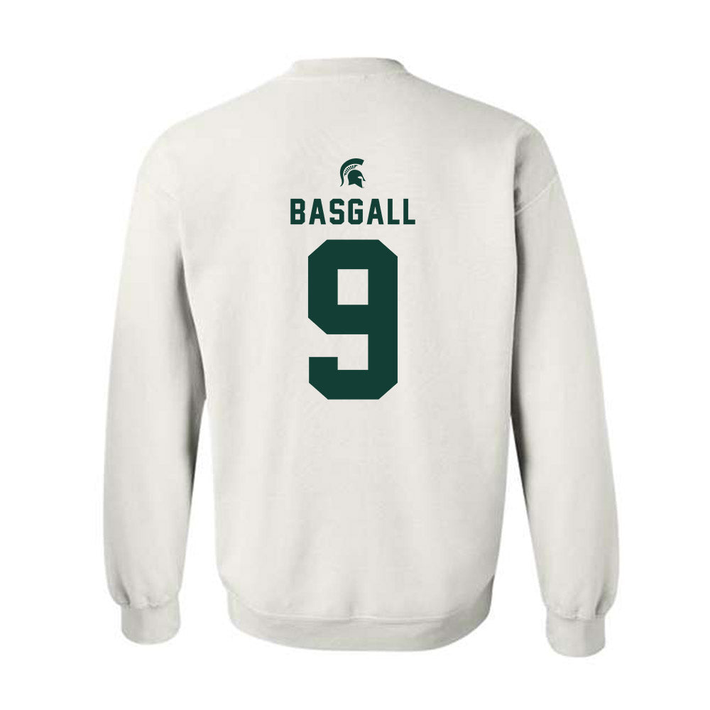 Michigan State - NCAA Men's Ice Hockey : Matthew Basgall - Classic Shersey Crewneck Sweatshirt-1