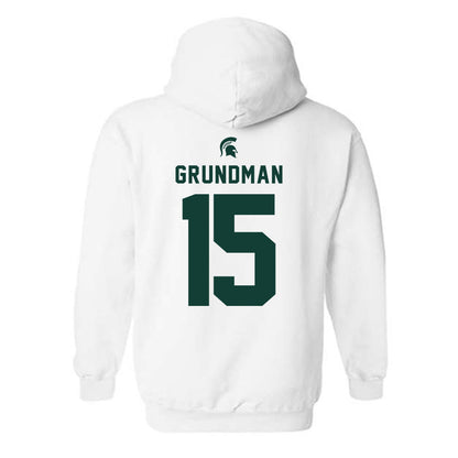 Michigan State - NCAA Baseball : Gannon Grundman - Classic Shersey Hooded Sweatshirt-1