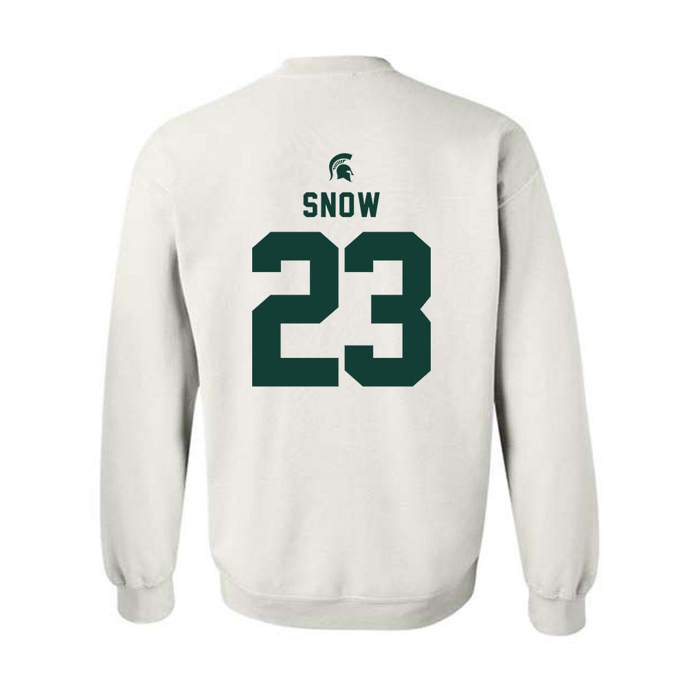 Michigan State - NCAA Football : Darius Snow - Classic Shersey Crewneck Sweatshirt-1