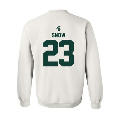 Michigan State - NCAA Football : Darius Snow - Classic Shersey Crewneck Sweatshirt-1
