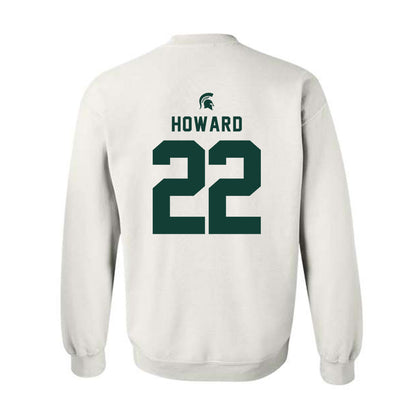 Michigan State - NCAA Men's Ice Hockey : Isaac Howard - Classic Shersey Crewneck Sweatshirt-1