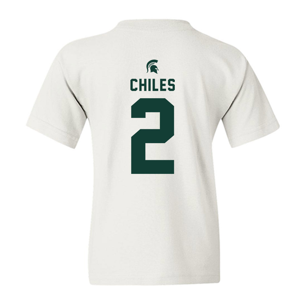 Michigan State - NCAA Football : Aidan Chiles - Classic Shersey Youth T-Shirt-1