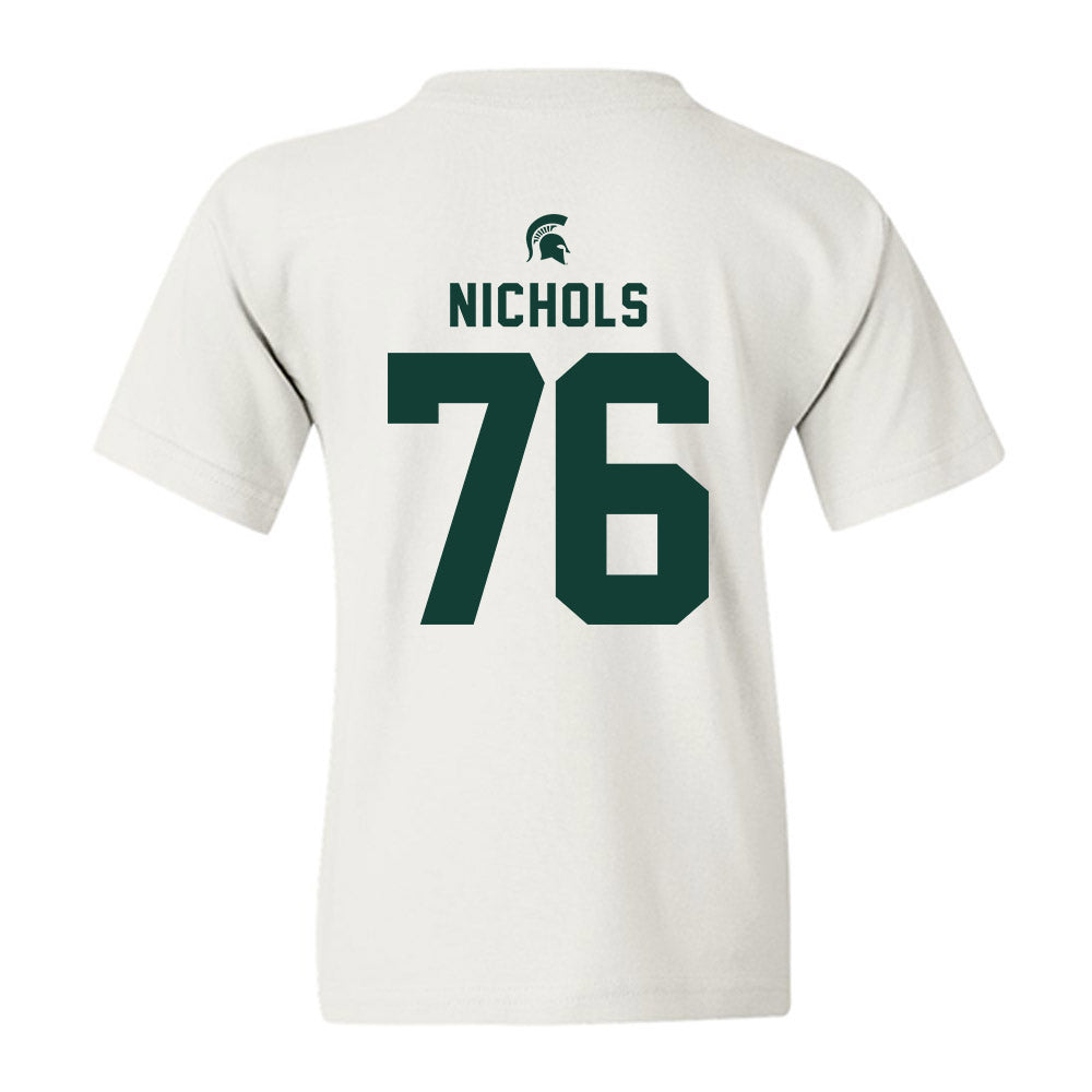 Michigan State - NCAA Football : Drew Nichols - Classic Shersey Youth T-Shirt-1