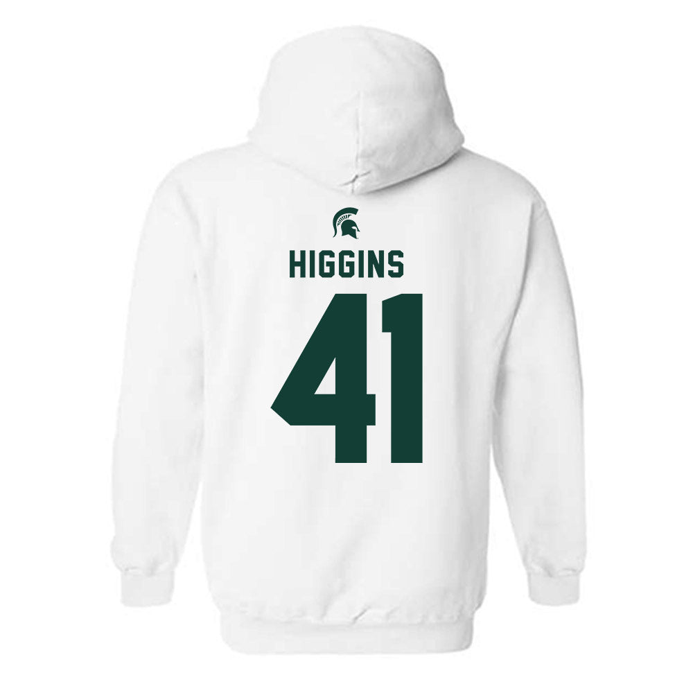 Michigan State - NCAA Baseball : Nolan Higgins - Classic Shersey Hooded Sweatshirt-1