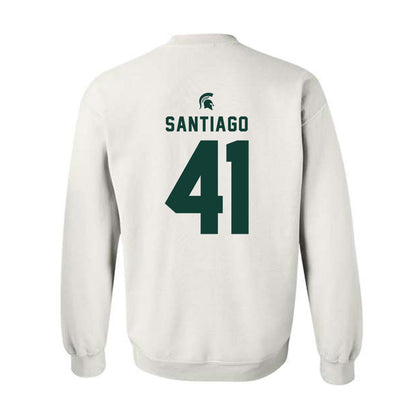 Michigan State - NCAA Football : David Santiago - Classic Shersey Crewneck Sweatshirt-1