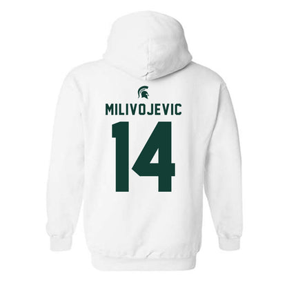 Michigan State - NCAA Football : Alessio Milivojevic - Classic Shersey Hooded Sweatshirt-1