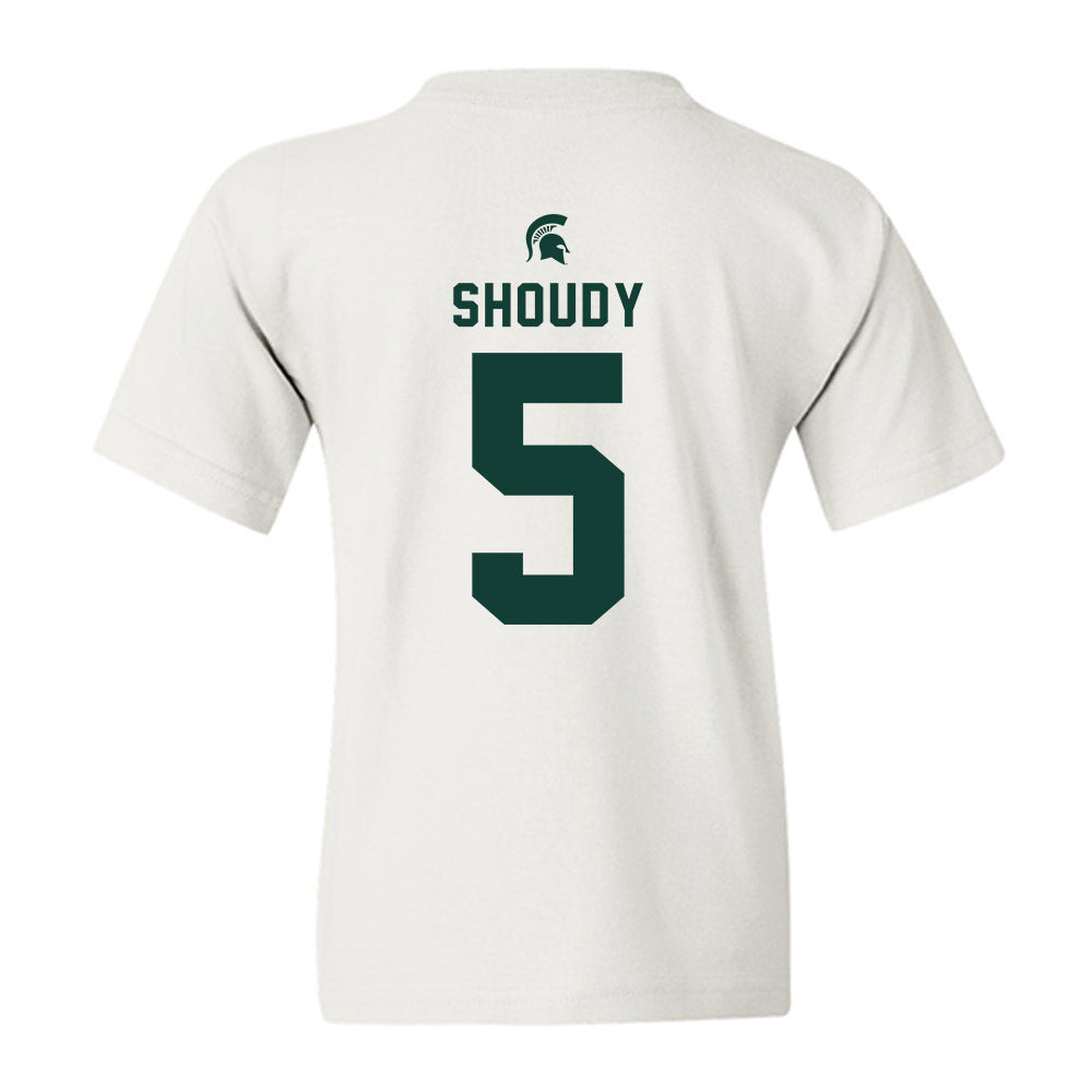 Michigan State - NCAA Men's Ice Hockey : Travis Shoudy - Classic Shersey Youth T-Shirt-1