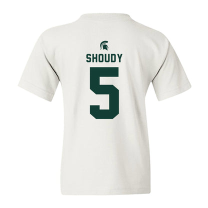 Michigan State - NCAA Men's Ice Hockey : Travis Shoudy - Classic Shersey Youth T-Shirt-1