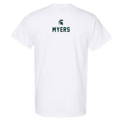 Michigan State - NCAA Wrestling : Duke Myers - Classic Shersey T-Shirt-1