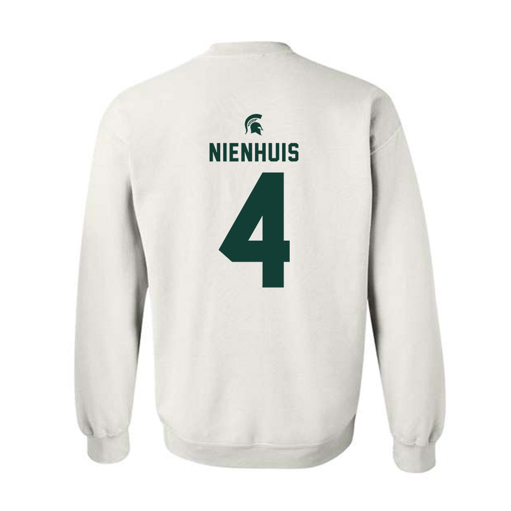 Michigan State - NCAA Men's Ice Hockey : Nash Nienhuis - Classic Shersey Crewneck Sweatshirt-1