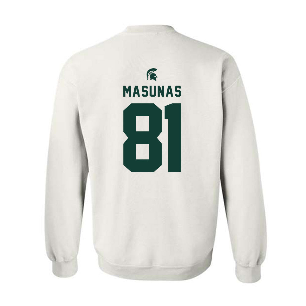 Michigan State - NCAA Football : Michael Masunas - Classic Shersey Crewneck Sweatshirt-1