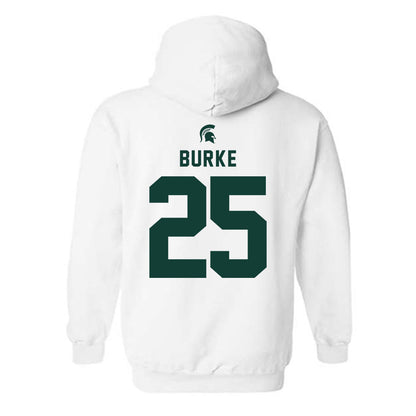 Michigan State - NCAA Men's Ice Hockey : Cole Burke - Classic Shersey Hooded Sweatshirt-1
