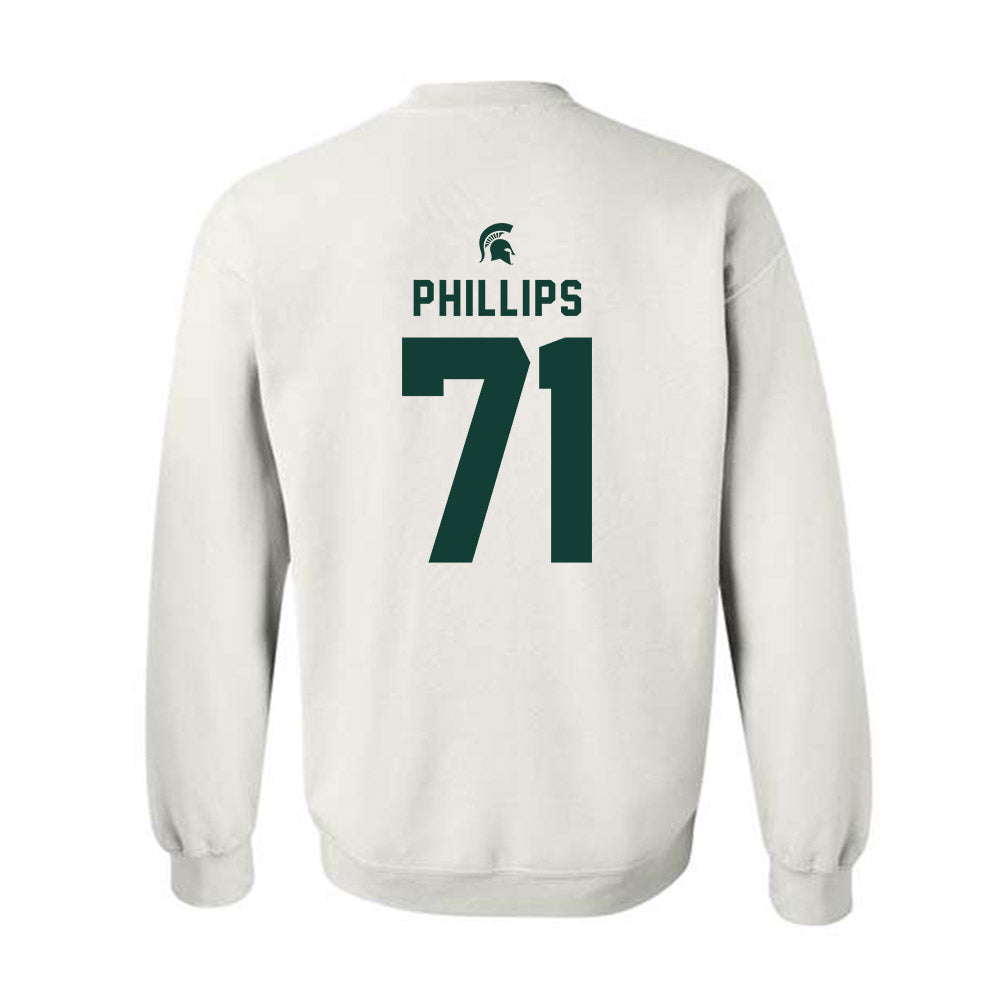 Michigan State - NCAA Football : Kristian Phillips - Classic Shersey Crewneck Sweatshirt-1