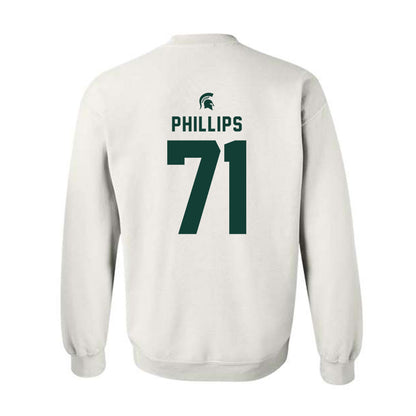 Michigan State - NCAA Football : Kristian Phillips - Classic Shersey Crewneck Sweatshirt-1