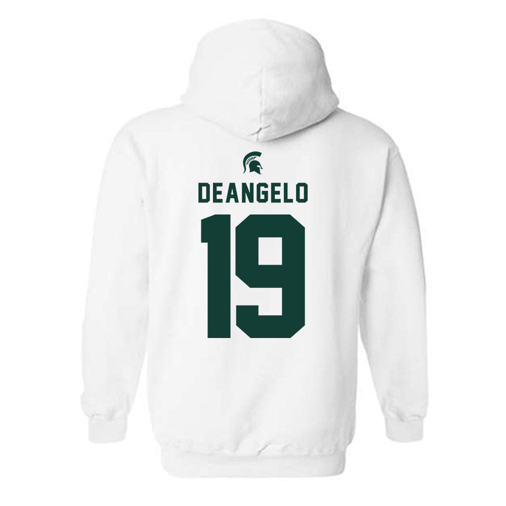 Michigan State - NCAA Men's Ice Hockey : Mikey DeAngelo - Classic Shersey Hooded Sweatshirt-1