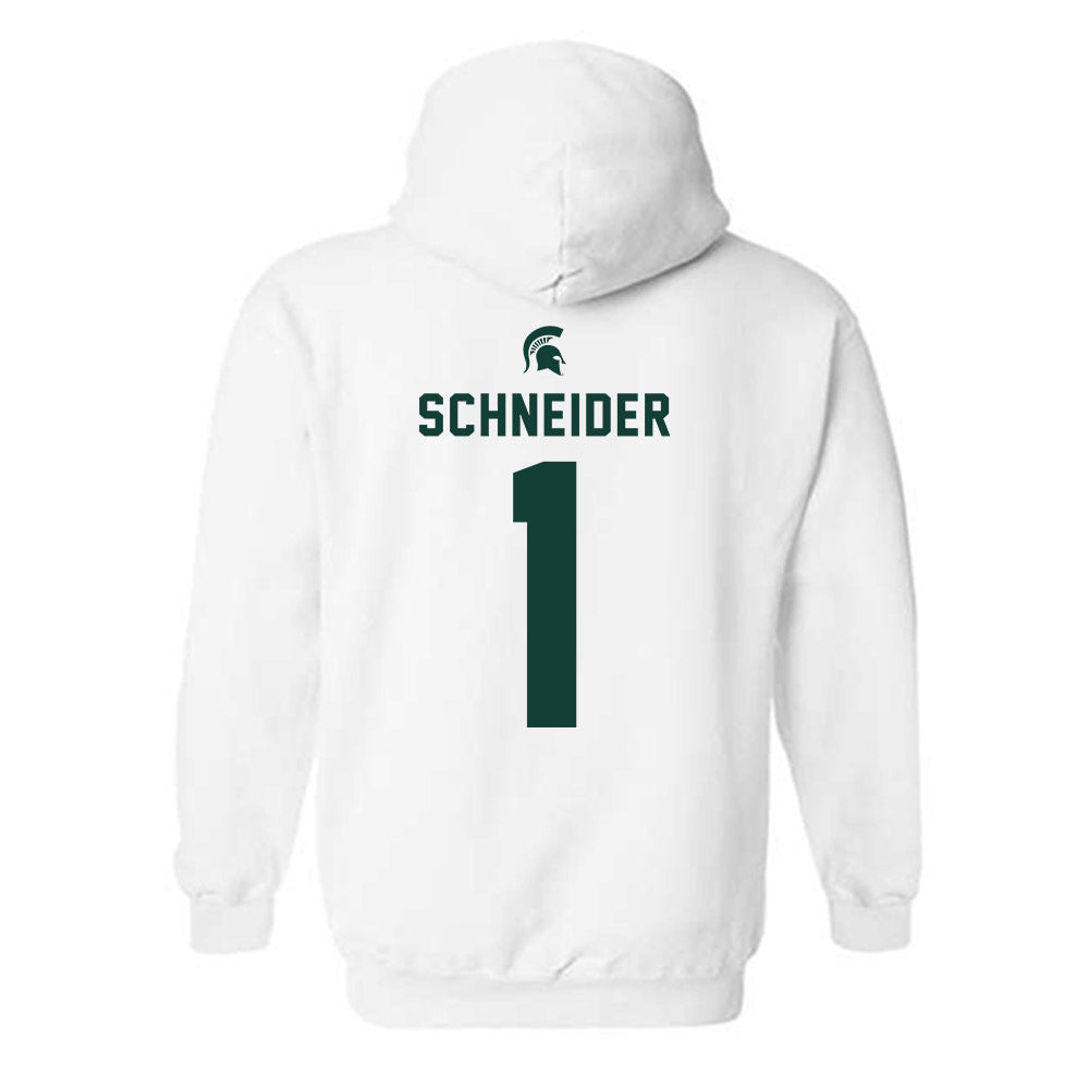 Michigan State - NCAA Women's Volleyball : Lia Schneider - Classic Shersey Hooded Sweatshirt-1