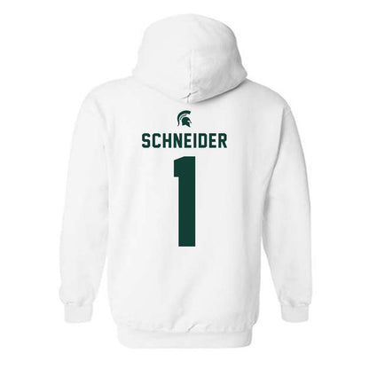 Michigan State - NCAA Women's Volleyball : Lia Schneider - Classic Shersey Hooded Sweatshirt-1
