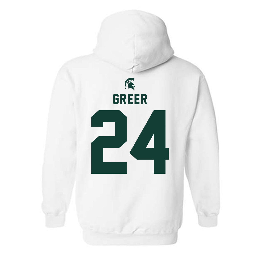 Michigan State - NCAA Softball : Hannah Greer - Classic Shersey Hooded Sweatshirt-1