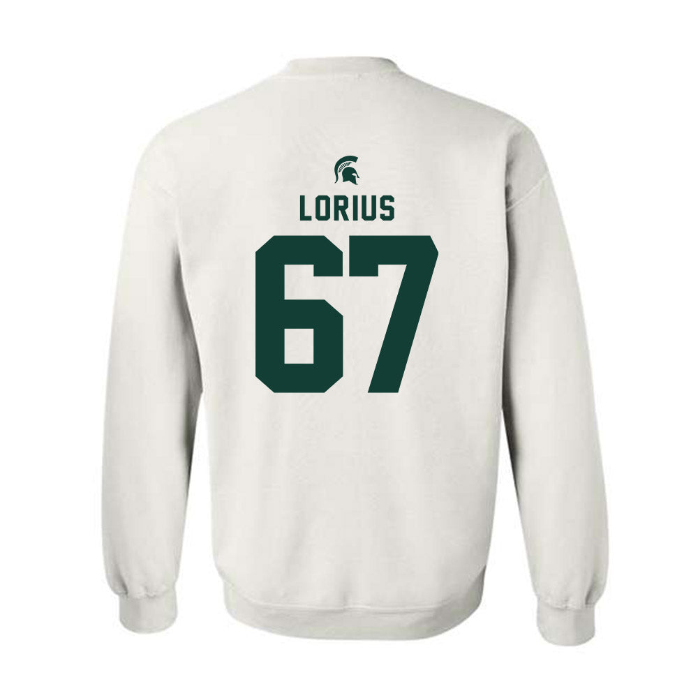 Michigan State - NCAA Football : Hayden Lorius - Classic Shersey Crewneck Sweatshirt-1
