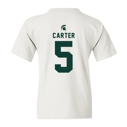 Michigan State - NCAA Football : Nathan Carter - Classic Shersey Youth T-Shirt-1