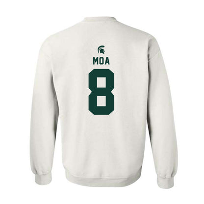 Michigan State - NCAA Football : Aisea Moa - Classic Shersey Crewneck Sweatshirt-1