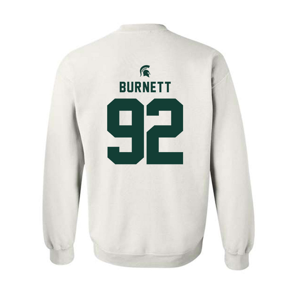 Michigan State - NCAA Football : Kekai Burnett - Classic Shersey Crewneck Sweatshirt-1