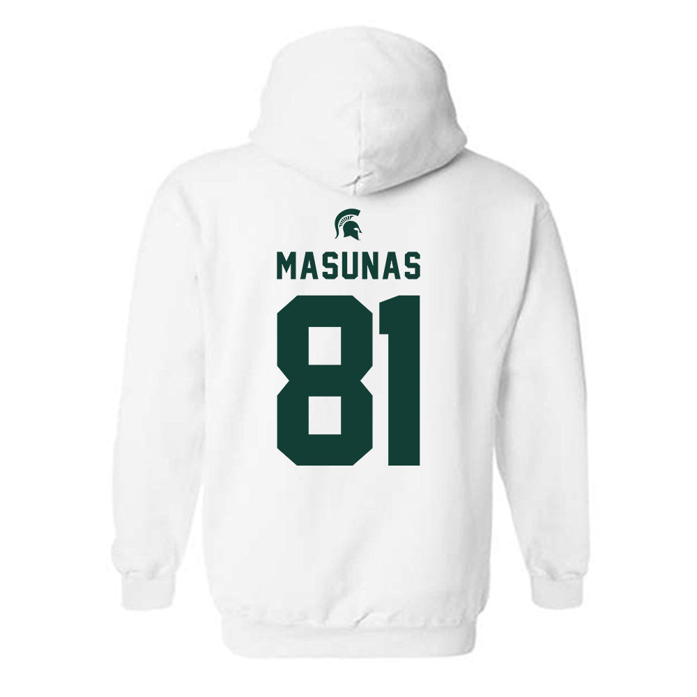 Michigan State - NCAA Football : Michael Masunas - Classic Shersey Hooded Sweatshirt-1