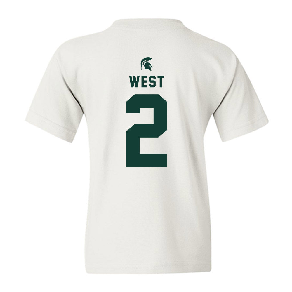 Michigan State - NCAA Football : Aydan West - Classic Shersey Youth T-Shirt-1