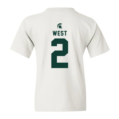 Michigan State - NCAA Football : Aydan West - Classic Shersey Youth T-Shirt-1