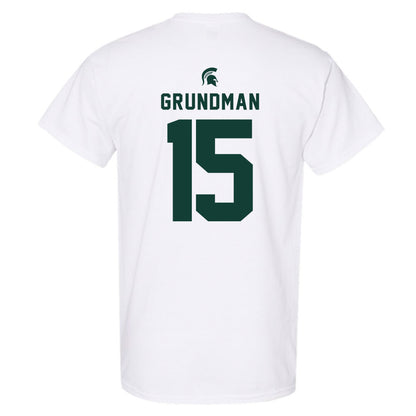 Michigan State - NCAA Baseball : Gannon Grundman - Classic Shersey T-Shirt-1